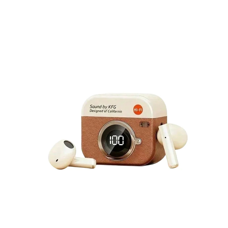 Tech Spark Retro Earphones – Gaming Mic, Bass & Noise Reduction