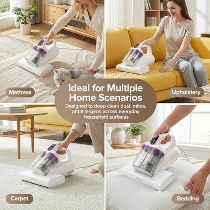 Mattress Dust Mite Vacuum | 15kPa Handheld Cleaner