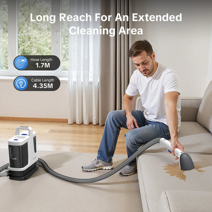 4-in-1 Carpet Steam Cleaner | Hot Water Suction