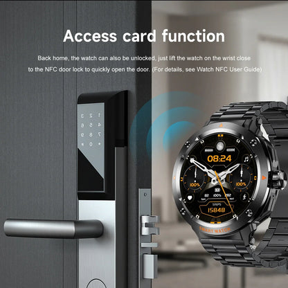 NFC Smartwatch 2-in-1 | Bluetooth Calling Earbuds