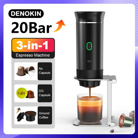 Portable Espresso Machine | USB Cordless 3-in-1