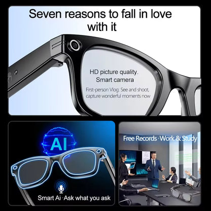 AI Camera Smart Glasses With Photo & Call Features