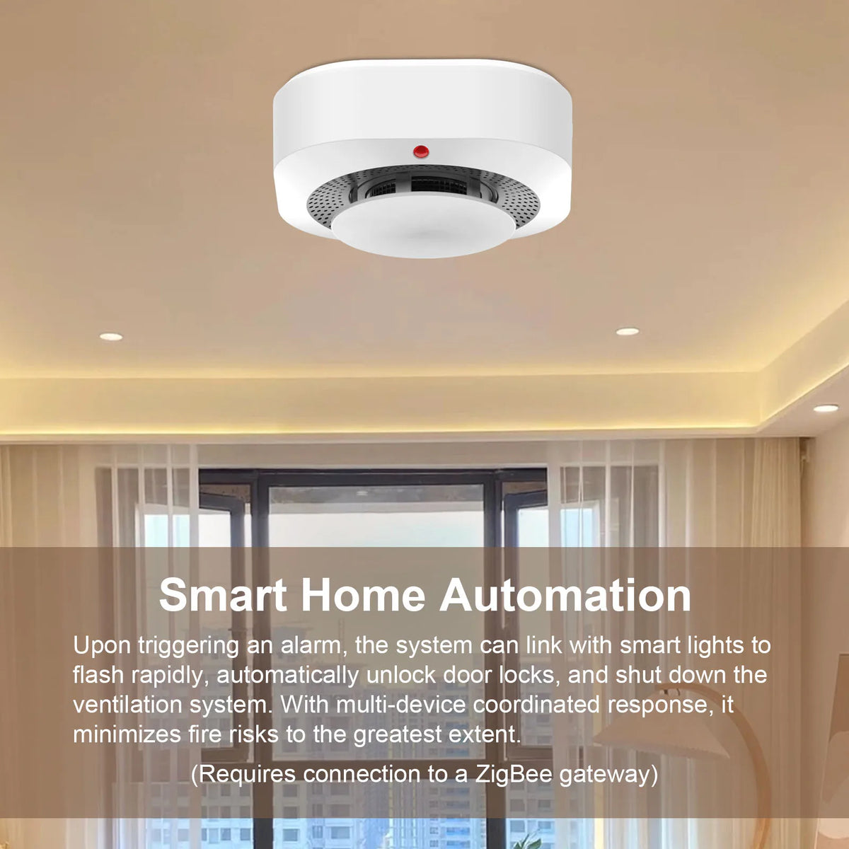 Tuya Smart Smoke Detector | ZigBee & WiFi Fire Alarm Sensor