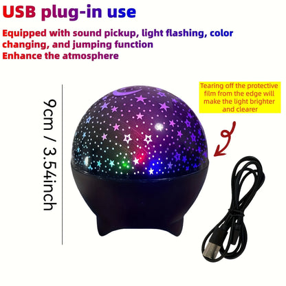RGB Galaxy Projector | Starry Sky & Moon Night Light