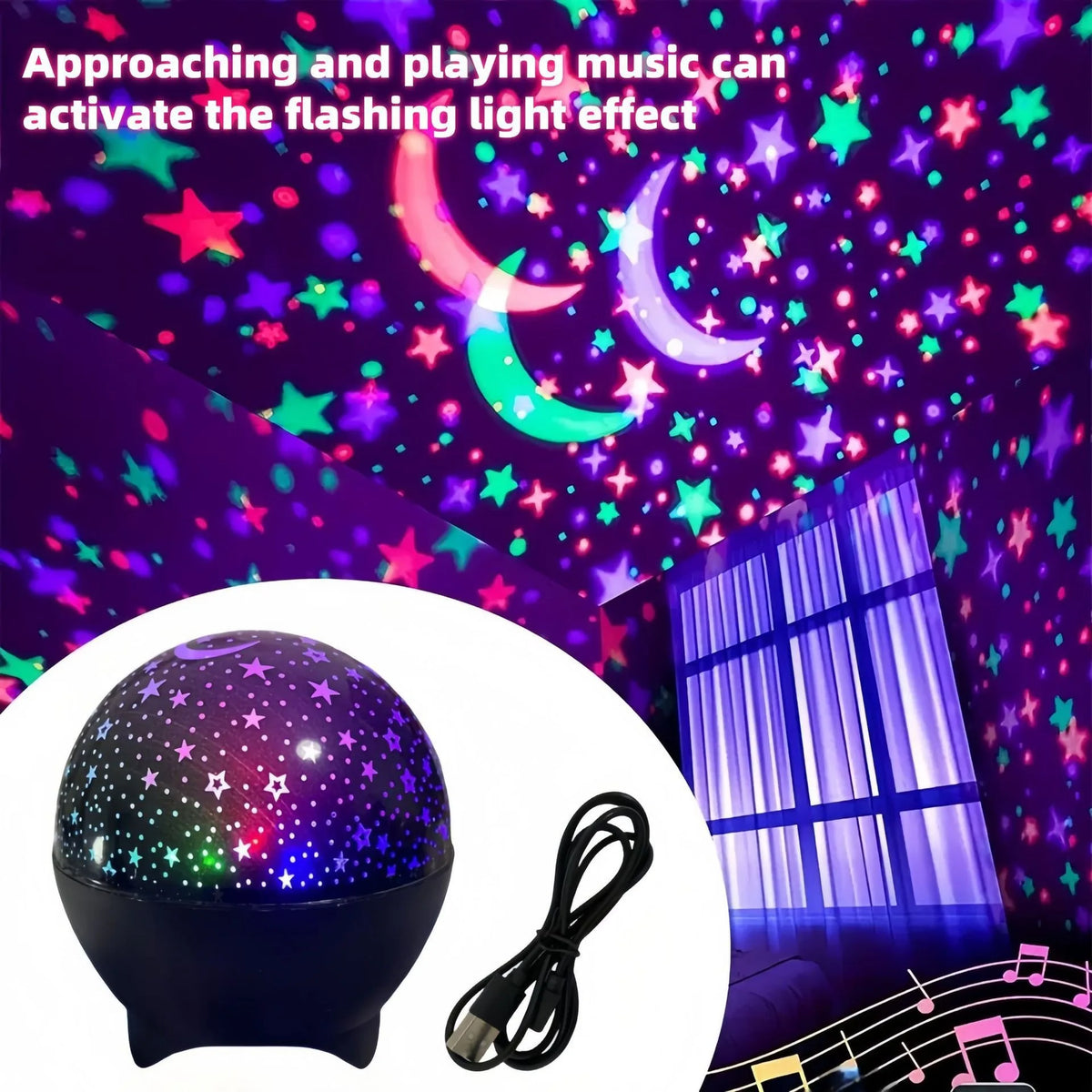 RGB Galaxy Projector | Starry Sky & Moon Night Light