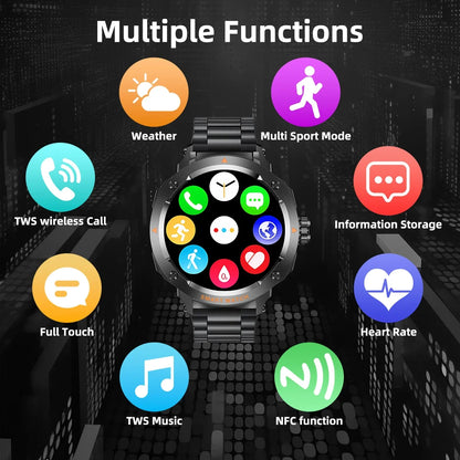 NFC Smartwatch 2-in-1 | Bluetooth Calling Earbuds