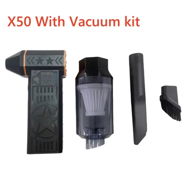 240W Brushless Turbo Air Duster – 57m/s, Dual Battery