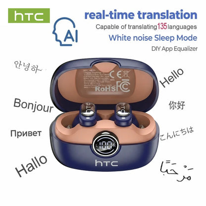 HTC NE79 AI Translator Earbuds | 135+ Languages