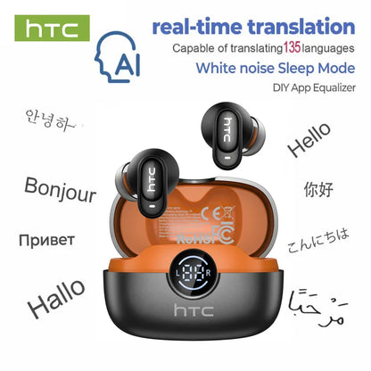 HTC NE79 AI Translator Earbuds | 135+ Languages