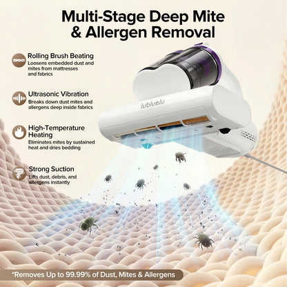 Mattress Dust Mite Vacuum | 15kPa Handheld Cleaner