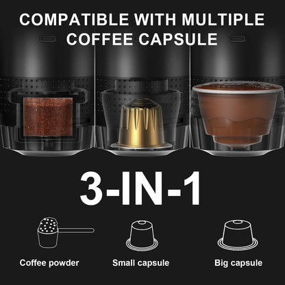 Portable Espresso Machine | USB Cordless 3-in-1