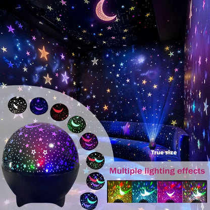 RGB Galaxy Projector | Starry Sky & Moon Night Light