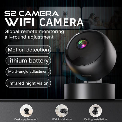 WiFi Mini Security Camera 1080P – 355° Rotating Night Vision