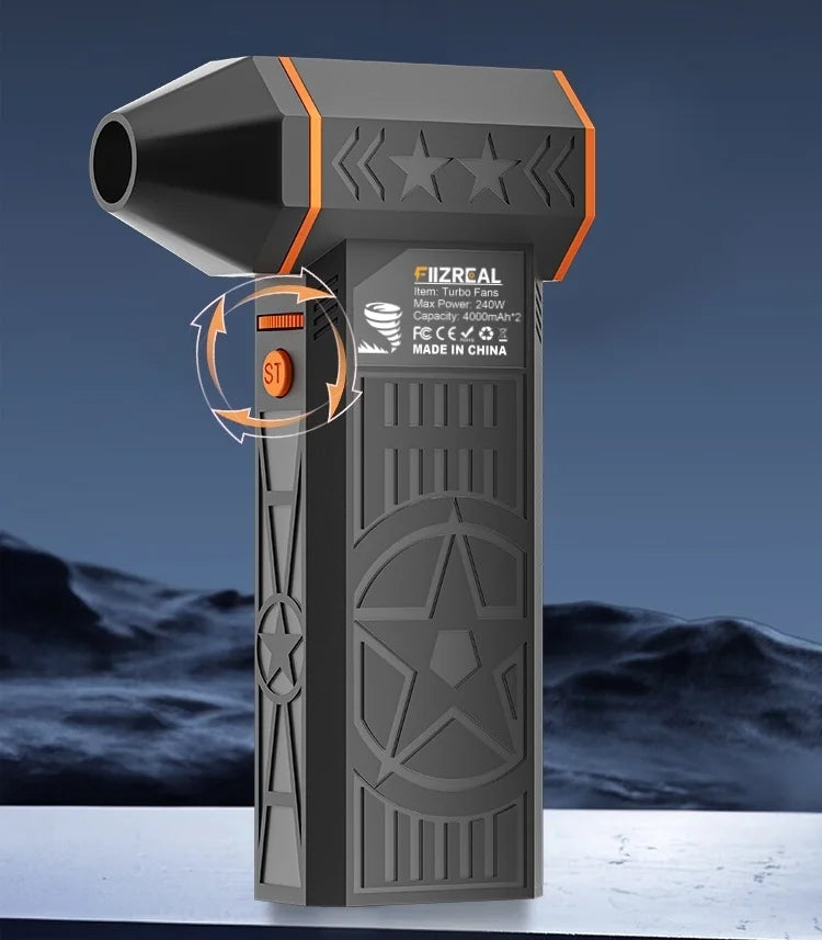 240W Brushless Turbo Air Duster – 57m/s, Dual Battery