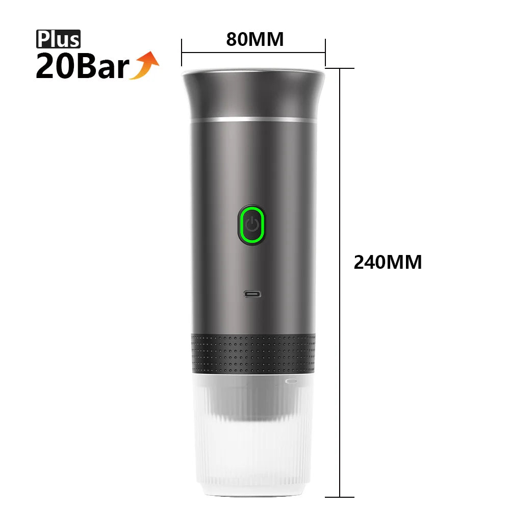 Portable Espresso Machine | USB Cordless 3-in-1