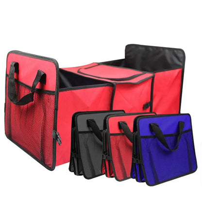 Foldable Car Trunk Organizer Storage Bag With Multiple Pockets