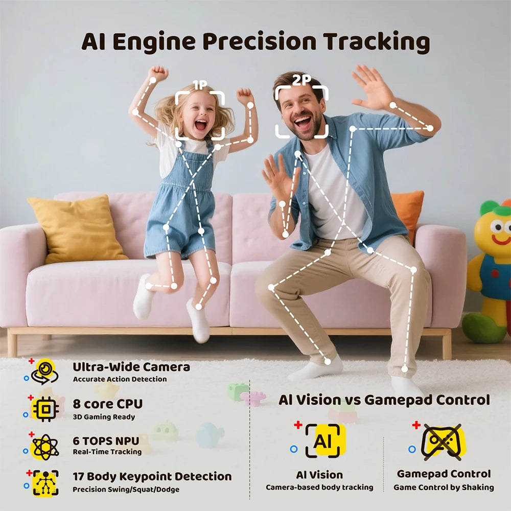 AI Motion Gaming Console | Full-Body Fitness Games