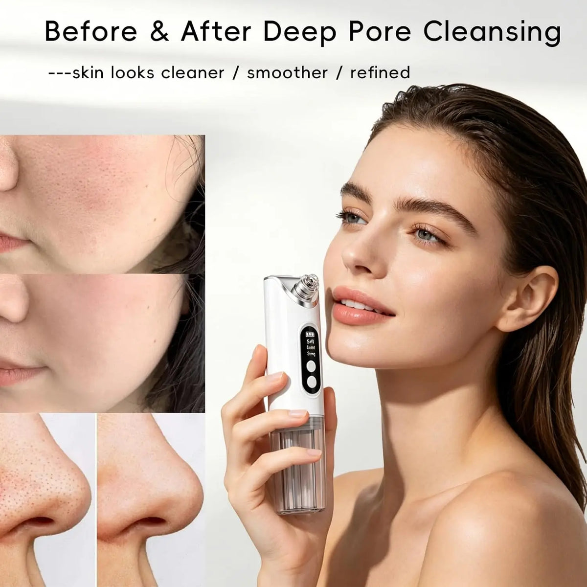 Electric Blackhead Remover | 6 Suction Heads Facial Pore Vacuum
