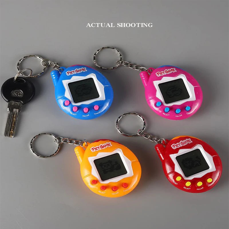 Retro Virtual Pet Keychain | 168-in-1 Digital Pet Toy