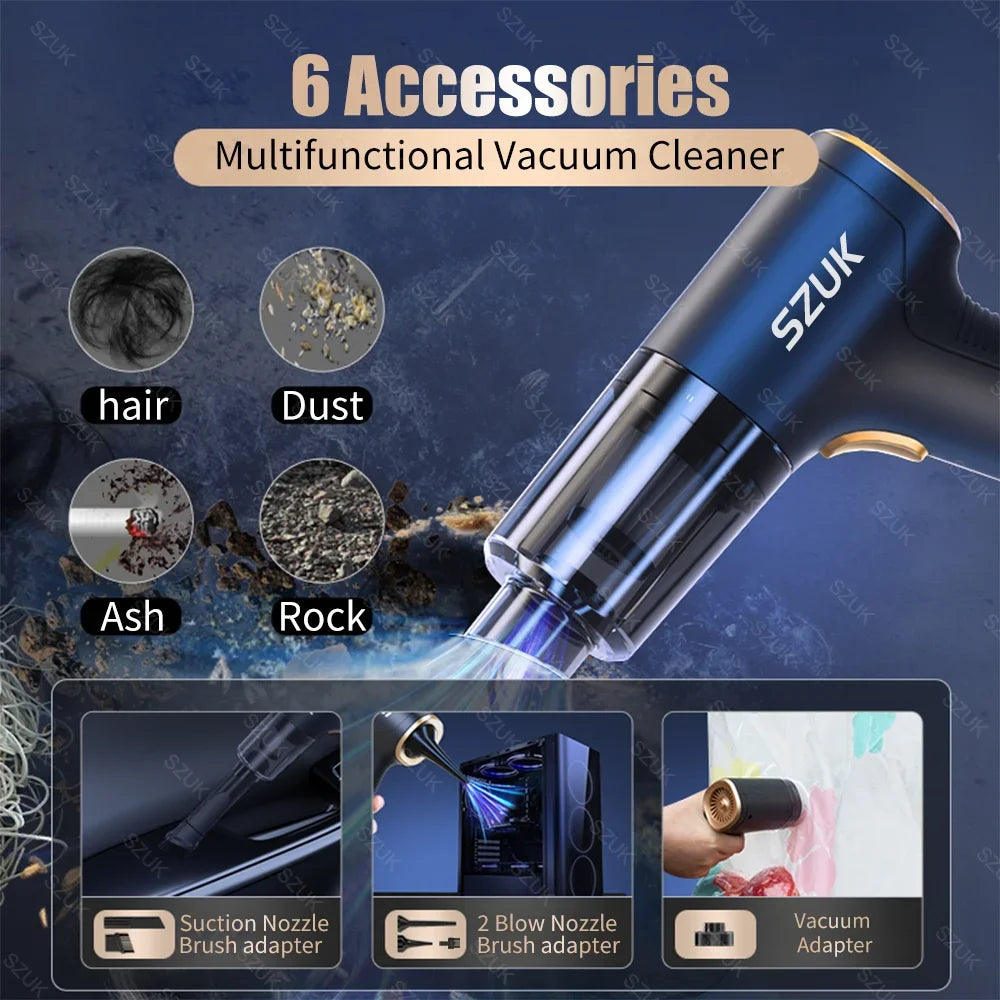 Cordless Car Vacuum Cleaner – High Suction Handheld
