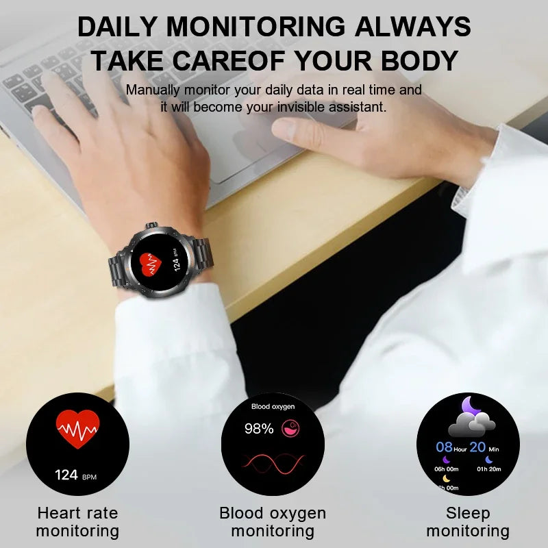 NFC Smartwatch 2-in-1 | Bluetooth Calling Earbuds