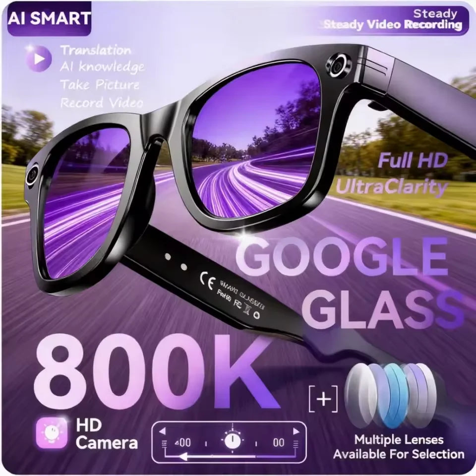 AI Camera Smart Glasses With Photo & Call Features