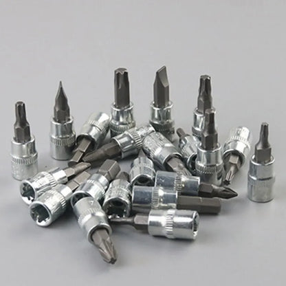 46-Piece 1/4" Socket Wrench Set – Compact Car Repair Kit