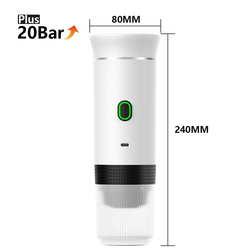 Portable Espresso Machine | USB Cordless 3-in-1