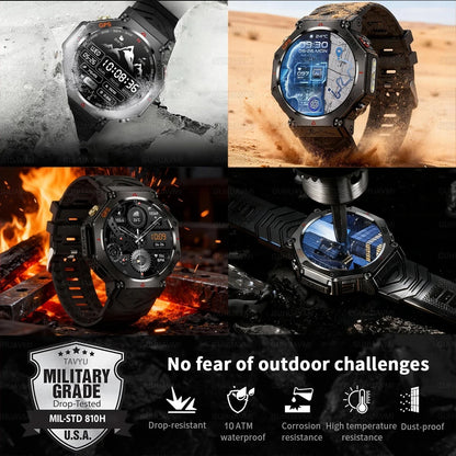 Rugged GPS Outdoor Smartwatch – AMOLED, 10ATM, Compass