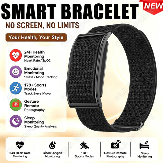 Tech Spark HT22 Screenless Smart Sport Band — Heart Rate, SpO2 & Sleep Tracker