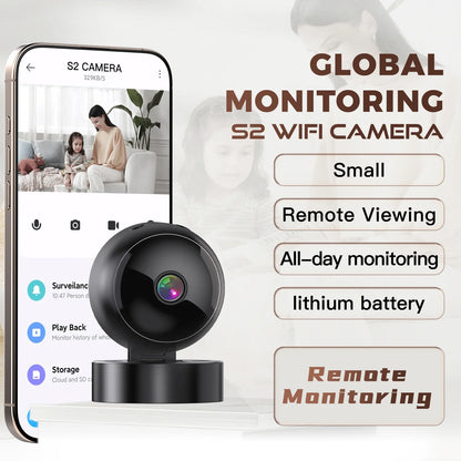 WiFi Mini Security Camera 1080P – 355° Rotating Night Vision