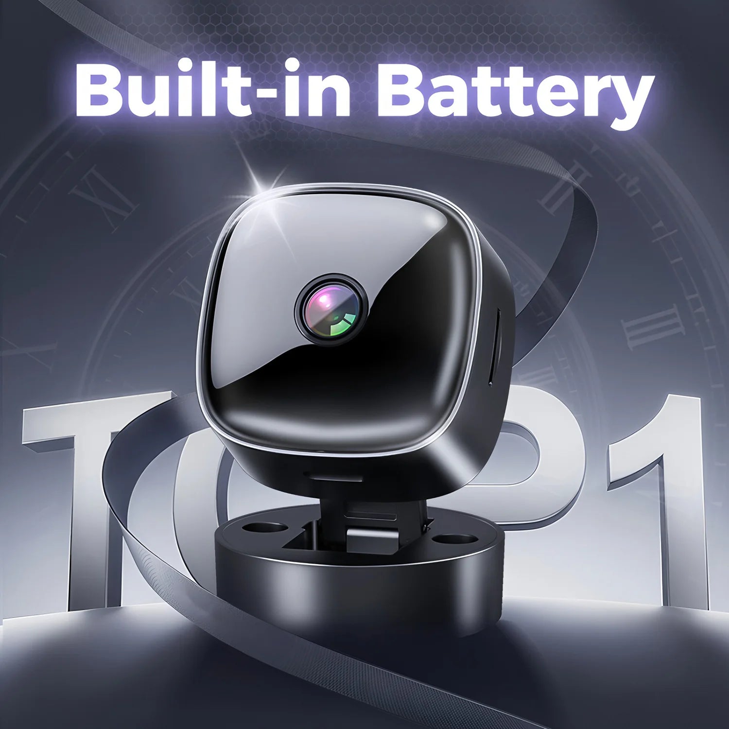 WiFi Mini Security Camera 1080P – 355° Rotating Night Vision