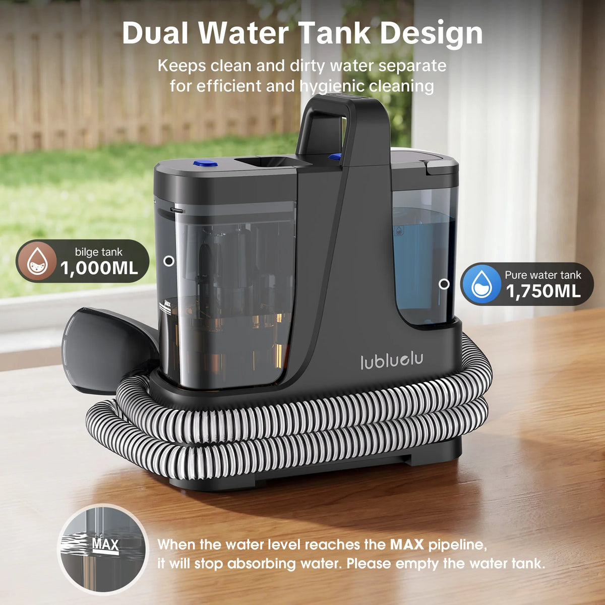 4-in-1 Carpet Steam Cleaner | Hot Water Suction
