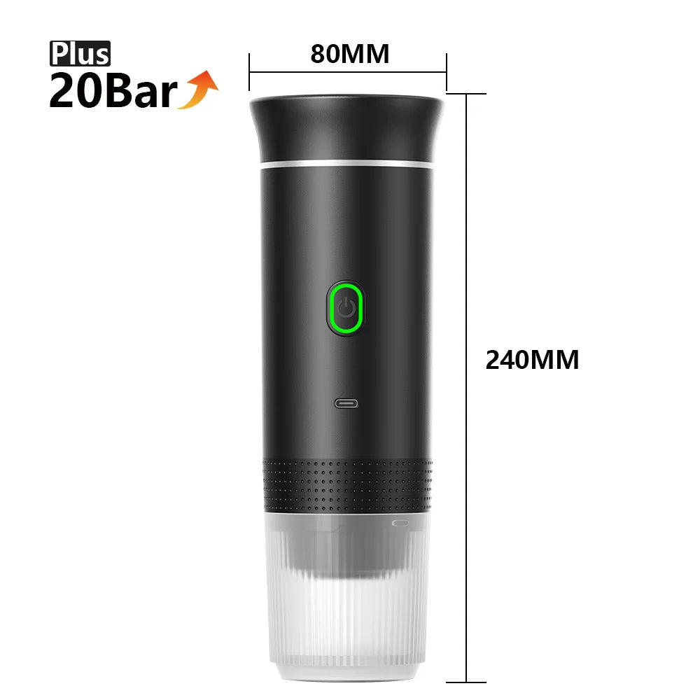 Portable Espresso Machine | USB Cordless 3-in-1
