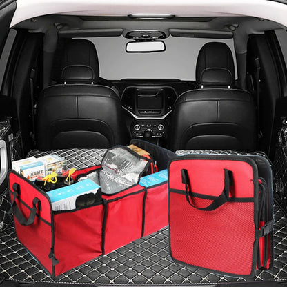 Foldable Car Trunk Organizer Storage Bag With Multiple Pockets
