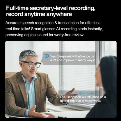 AI Camera Smart Glasses With Photo & Call Features