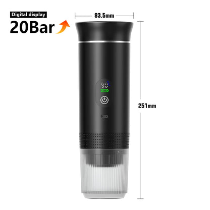 Portable Espresso Machine | USB Cordless 3-in-1