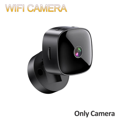 S1 Black Color WiFi Mini Security Camera 1080P – 355° Rotating Night Vision