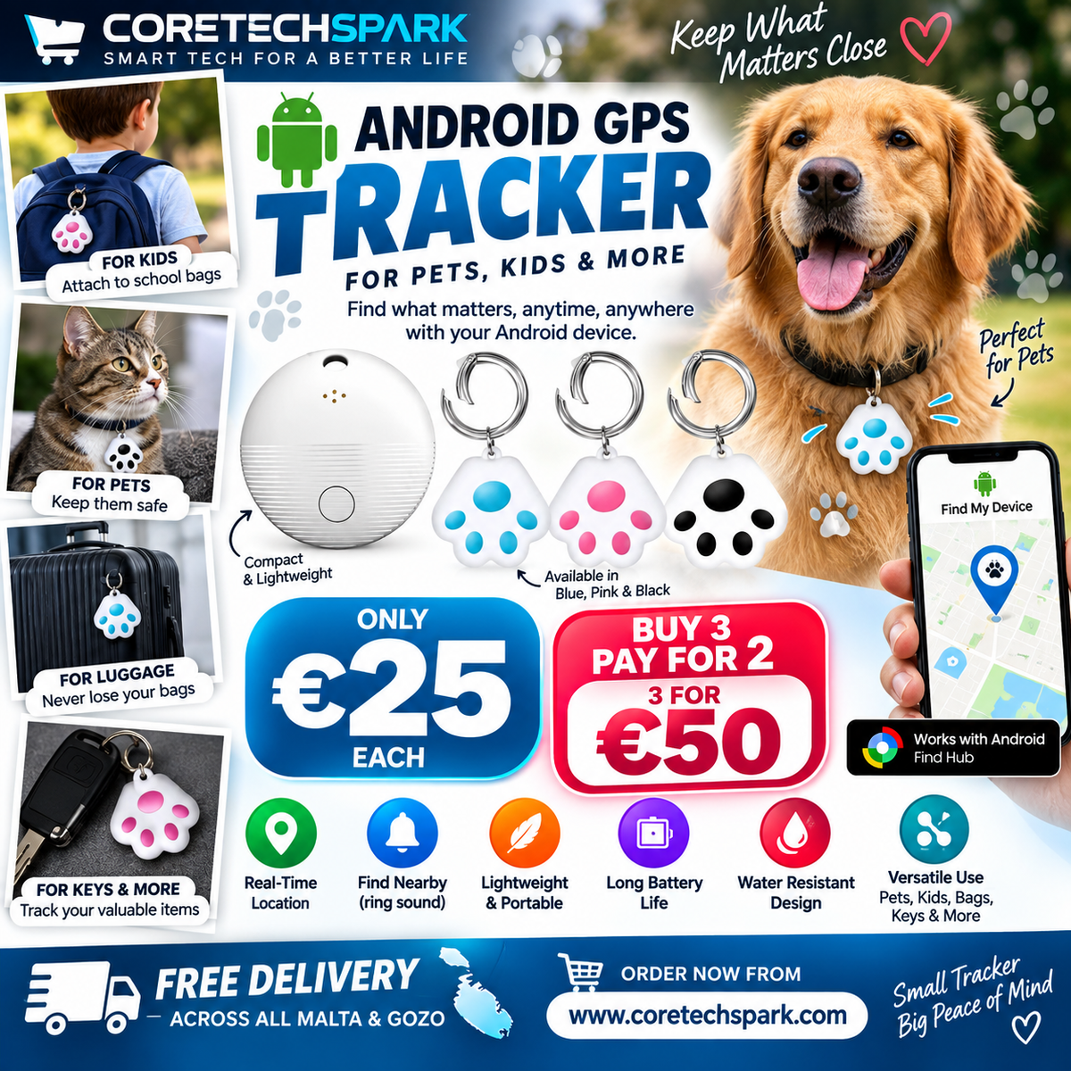TechSpark Android BLUETOOTH  WIFI Tracker
