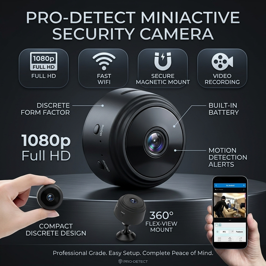 Mini WiFi Security Camera | Night Vision Home & Pet Monitor