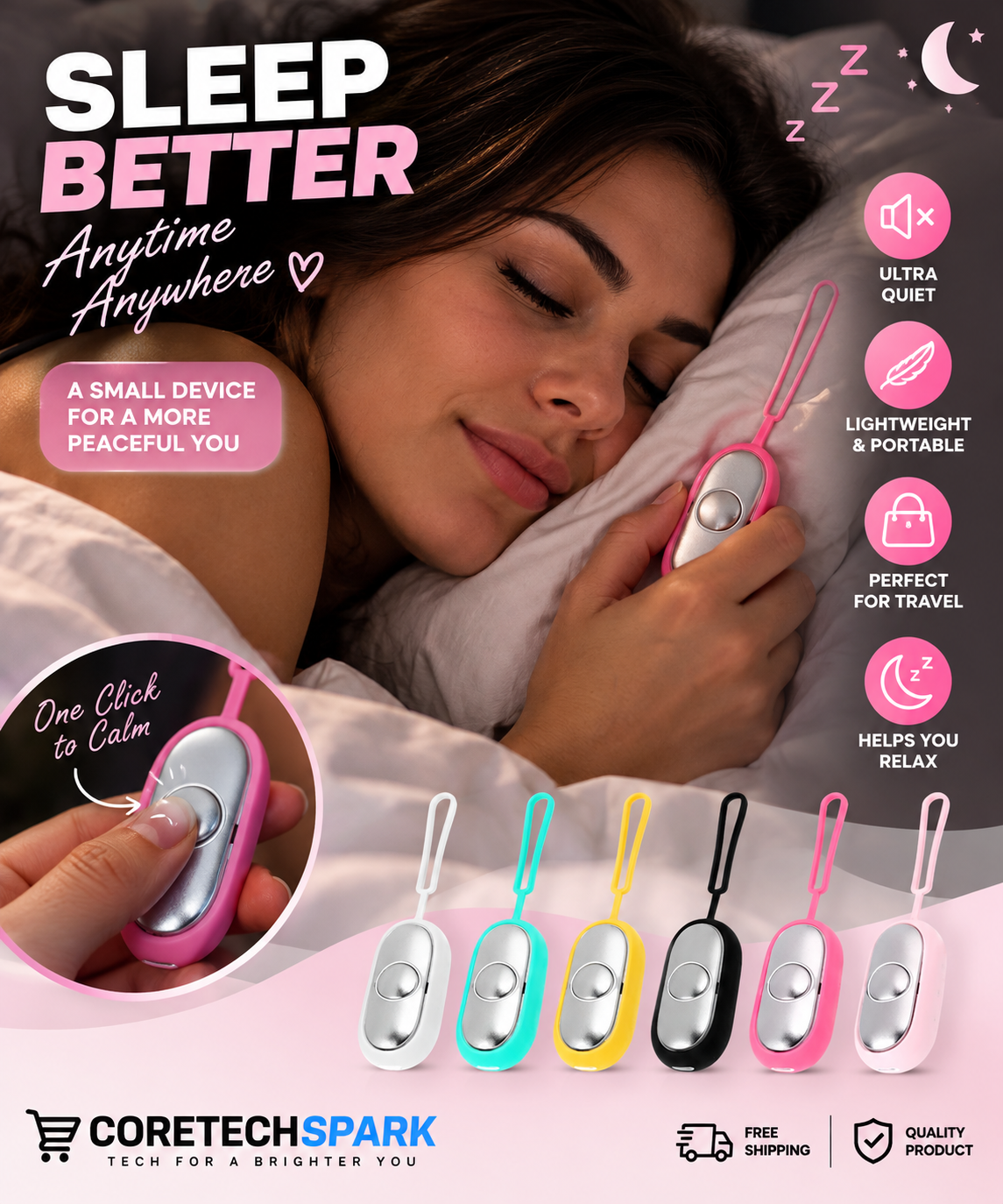 Sleep Aid Device Microcurrent | Relaxation & Stress Relief