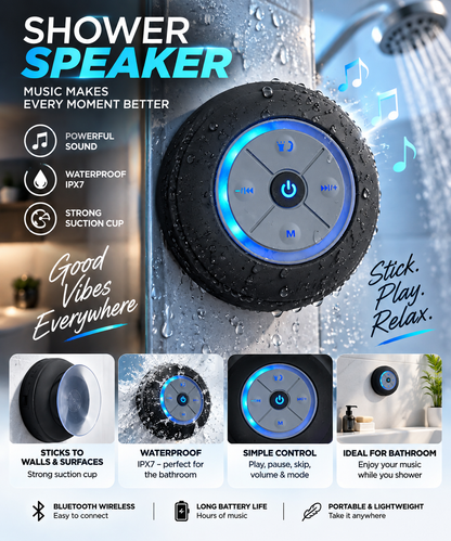 Mini Waterproof Bluetooth Speaker - Portable Audio for Pool, Beach & Outdoor